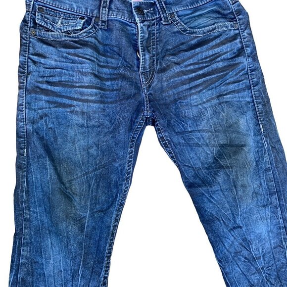 TRUE Religion Jeans Size 34 SLIM Blue - Picture 4 of 7